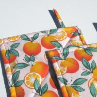 Oranges Potholders, Quilted Hot Pads with Orange Blossoms, Citrus Slices, Tiny Polka Dots, Hostess, Housewarming Gift