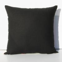 Funky Mod Style Birds Pillow Cover in Red, Green, Gray, Black, White Linen Cotton Blend, 17x17 Inches