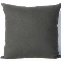 Retro Birds Pillow Cover in Red, Green, Gray, Black, White Linen Cotton Blend, 17x17 Inches, KAS Designer Fabric