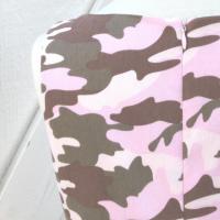 Girls' Pink Camo Dress with Full Circle Skirt, Fully Lined, Camo Wedding Flower Girl, Size 7
