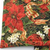 Poinsettia Potholders, Red Roses, Holly, Pomegranate, Holiday Quilted Hot Pads, USA Made Stocking Stuffer, Hostess Gift