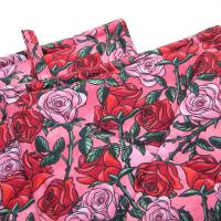 Red Roses Potholders, Pink Sweetheart Rose Quilted Hot Pads, Romance Core USA Handmade Valentine's or Hostess Gift