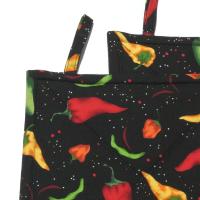 Chile Pepper Potholders, Hot Peppers Quilted Hot Pads, Handmade Hostess Gift