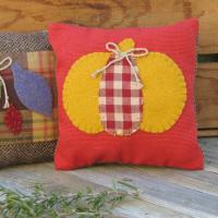 Mini Pillow Set 7" for Fall Décor, Autumn Mantel Decoration, Centerpiece for Fall Table, Seasonal Photo Props, USA Made