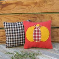 Mini Pillow Set 7" for Fall Décor, Autumn Mantel Decoration, Centerpiece for Fall Table, Seasonal Photo Props, USA Made