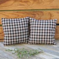 Mini Tweedy Pillow Set 7" for Fall Décor, Autumn Mantel Decoration, Centerpiece for Fall Table, Seasonal Photo Props, USA Made