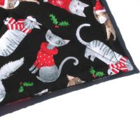 Holiday Cats Potholders, Whimsical Christmas Cats in Sweaters, Quilted Hot Pads for Housewarming and Hostess Gift, Stocking Stuffer