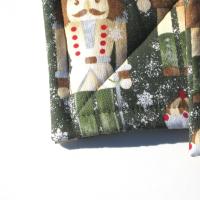Nutcracker Potholders in Greens and Browns, Holiday Kitchen Décor Quilted Hot Pads, Handcrafted Stocking Stuffer, Housewarming or Hostess Gift
