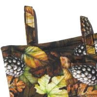 Autumn Woodland Potholders, Leaves and Pinecones Quilted Hot Pads, Rustic Farmhouse Décor, USA Hand Crafted Housewarming or Hostess Gift