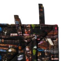 Spooky Library Potholders, Antique Books & Bottles Quilted Hot Pads, USA Hand Crafted Gift for Halloween, Librarian Gift