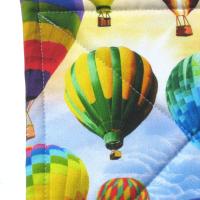 Hot Air Balloon Potholders, Blue Sky, Clouds & Balloons Hot Pads, American Made Hand Crafted Hostess, Housewarming Gift, PATTERN WILL VARY!