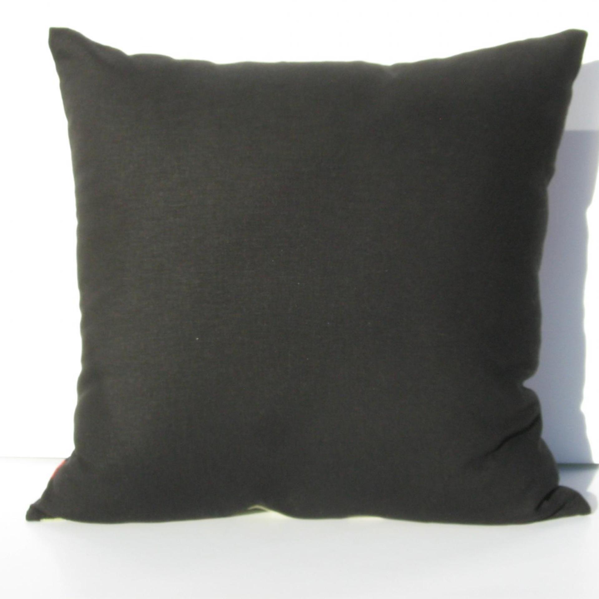 Mid Century Birds & Trees Pillow Cover in Red, Green, Gray, Black, White Linen Cotton Blend, 19 x 19 Inches