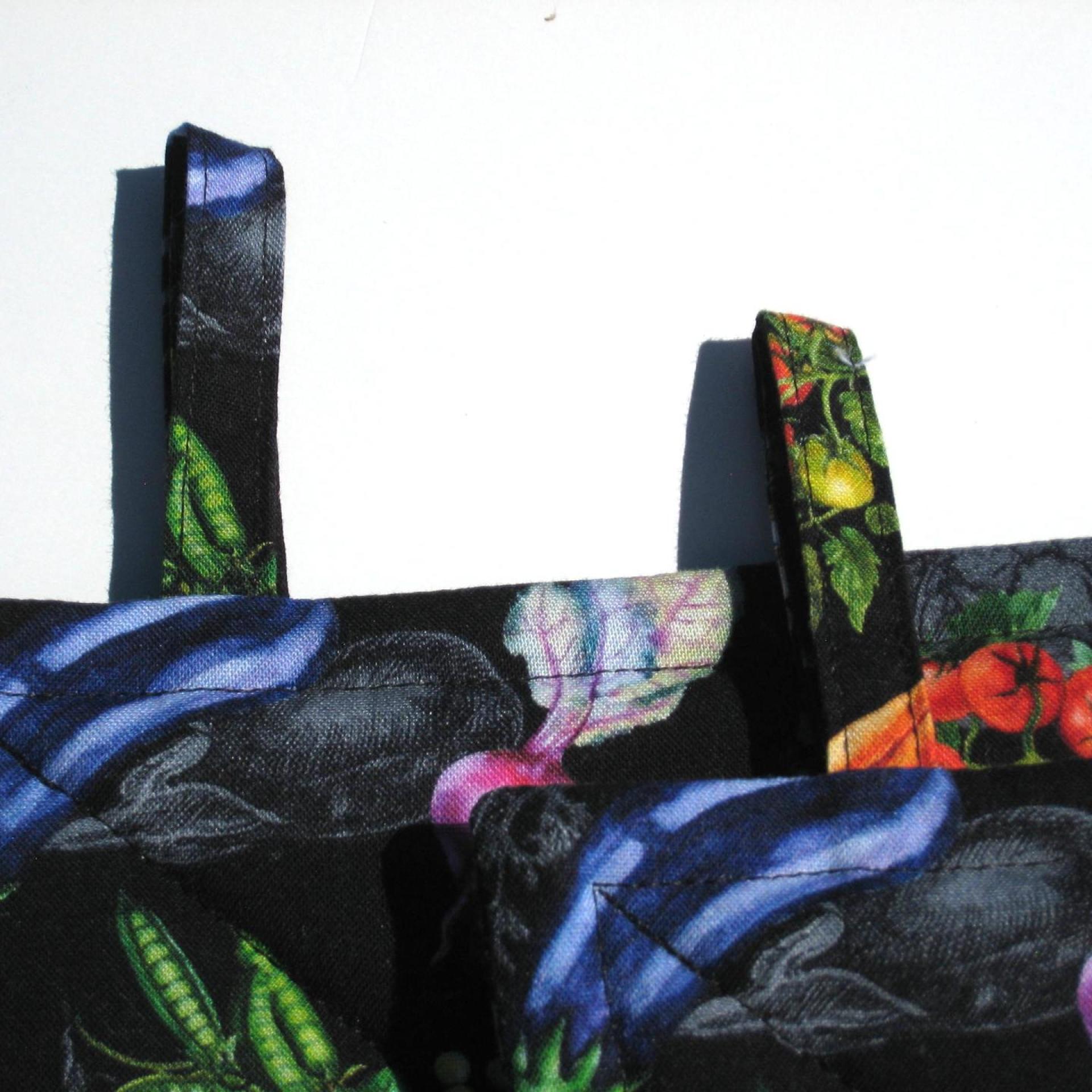 Summer Veggies Potholders, Colorful Garden Quilted Hot Pads, Stocking Stuffer, USA Handcrafted, Wrapped Ready for Gift Giving