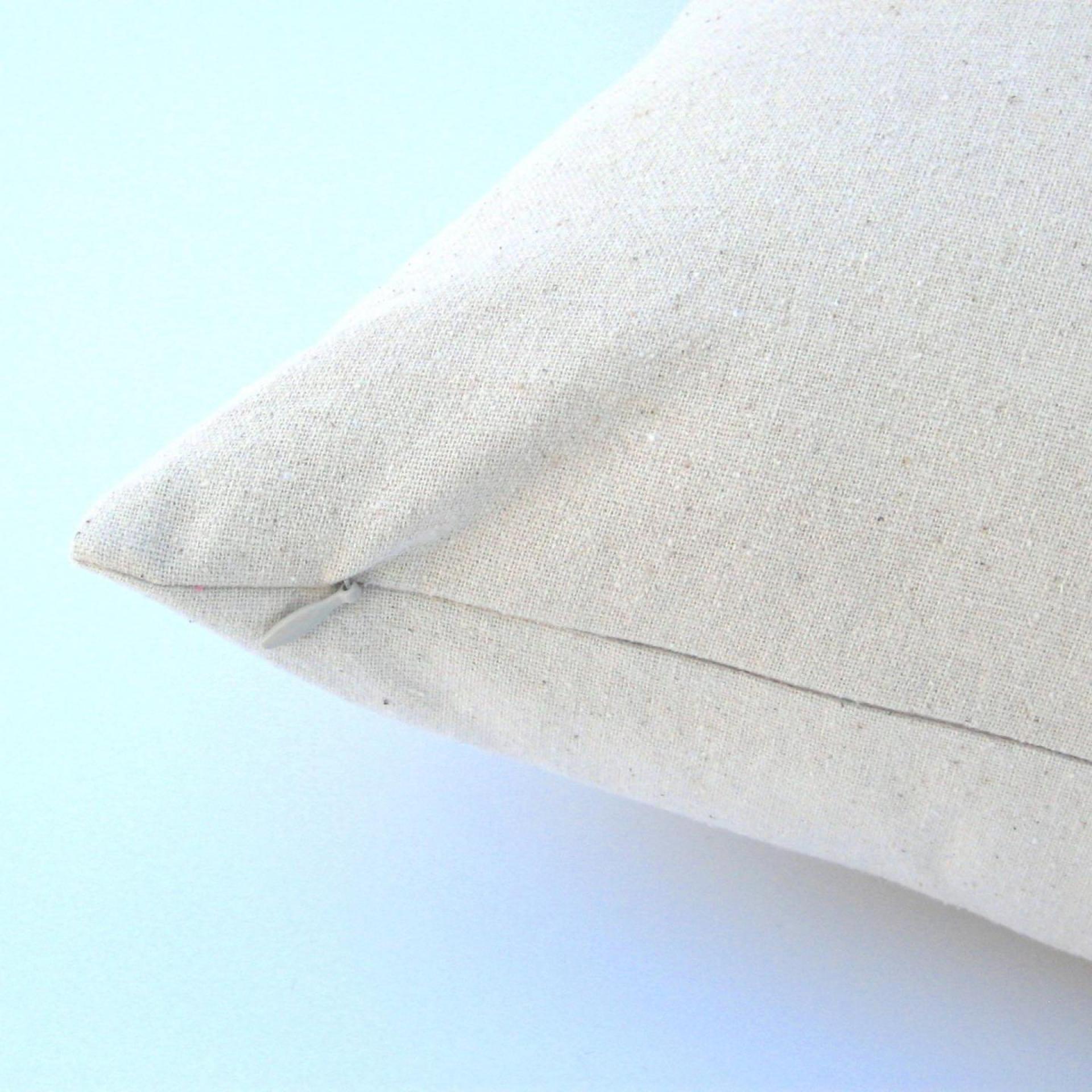 Country Cottage Pillow Cover, Red Tan Shabby Patchwork 19" x 19" Cottage Home Décor, USA Handmade
