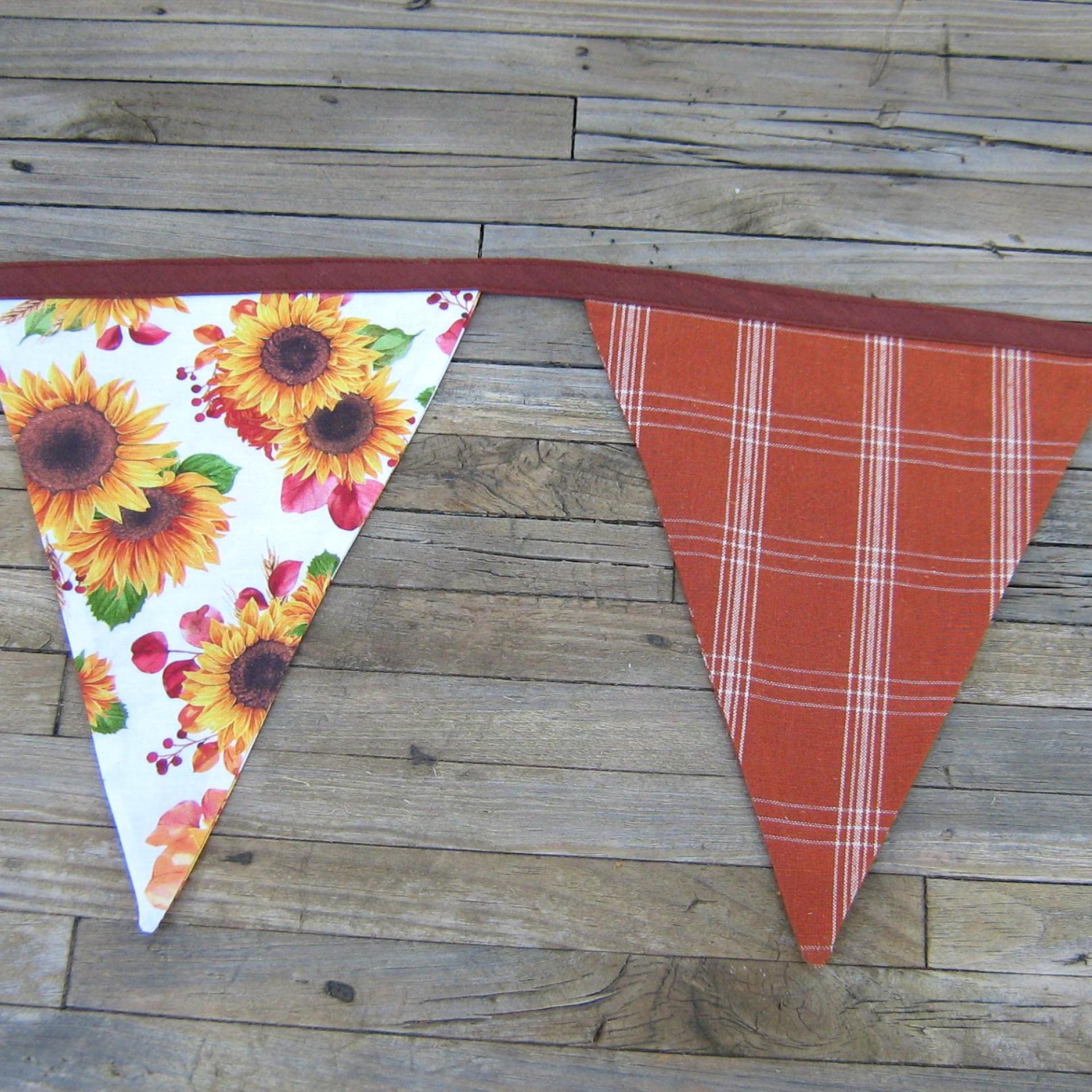 Autumn Décor Bunting, Harvest Festival Garland, Fall Colors Party Banner for Autumn Wedding, Barn Dance, Birthday Party 