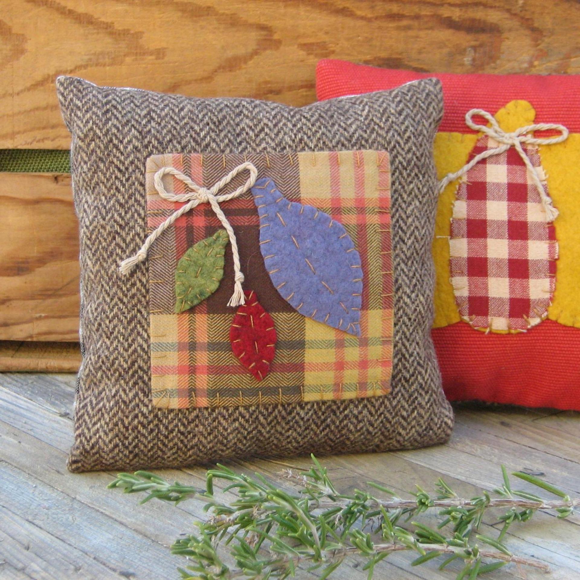 Mini Pillow Set 7" for Fall Décor, Autumn Mantel Decoration, Centerpiece for Fall Table, Seasonal Photo Props, USA Made