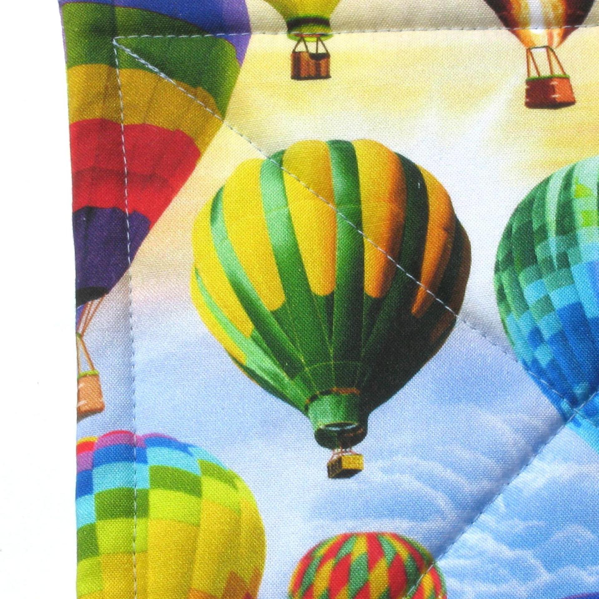 Hot Air Balloon Potholders, Blue Sky, Clouds & Balloons Hot Pads, American Made Hand Crafted Hostess, Housewarming Gift, PATTERN WILL VARY!